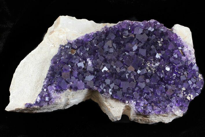Purple, Cubic Fluorite Plate - Cave-in-Rock, Illinois #35711